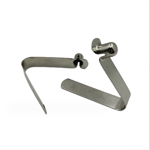 Özelleştirilmiş <span class=keywords><strong>Metal</strong></span> 65mn bahar çelik paslanmaz çelik yaylar klip V şekli düz düğme bahar tüp klip - Product Image 3