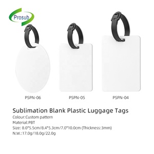 Prosub thăng hoa Thẻ Hành Lý Khoảng Trống Tùy Chỉnh in ấn hai mặt PBT nhựa thăng hoa hành lý tag - Product Image 2