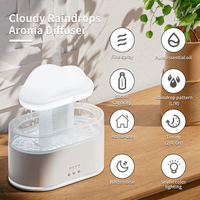 2026 tendance produit nuage pluie humidificateur champignon pluie humidificateur 500ml 7 couleurs lampe à LED diffuseur d'arôme à ultrasons