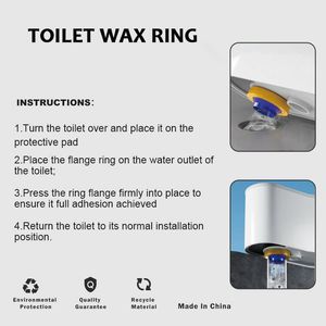 Junta de brida para inodoro de fácil instalación, a prueba de fugas, con válvula antirretorno, anillo de cera para inodoro a prueba de olores, para la mayoría de inodoros - Product Image 4