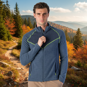 Giacchetta da trekking in pile per uomo - Product Image 3