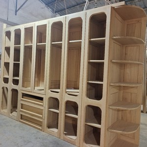 Nuovo <span class=keywords><strong>Armadio</strong></span> Angolare in Legno Stile Pastorale e Wabi-Sabi, Combinazione Libera, Personalizzabile Secondo <span class=keywords><strong>Disegni</strong></span> - Product Image 2