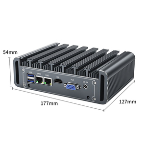 Mini PC Industriel Fanless Wi-Fi avec 2 ports LAN, RS232, COM, routeur logiciel, compatible processeurs <span class=keywords><strong>Intel</strong></span> Core i3 4005U, 5005U, <span class=keywords><strong>i5</strong></span> 4200U, 5200U, i7 4500U, 5500U, <span class=keywords><strong>7300U</strong></span> (4ème et 5ème génération) - Product Image 3