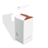 Boîte d'emballage en papier pour crème pour le visage, huile essentielle cosmétique, papier artistique personnalisé, feuille d'argent, vente chaude