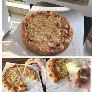 Nouveau four à pizza extérieur XIFA - Robuste, électrique, à gaz ou à <span class=keywords><strong>bois</strong></span>, avec revêtement <span class=keywords><strong>en</strong></span> briques réfractaires et porte <span class=keywords><strong>en</strong></span> <span class=keywords><strong>fonte</strong></span>, idéal pour la cuisson de soja <span class=keywords><strong>en</strong></span> extérieur. - Product Image 4