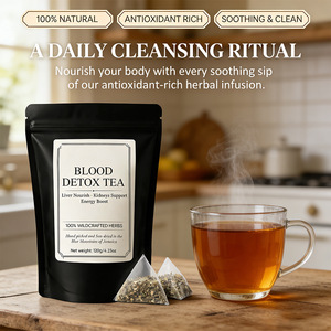 Mélange d'herbes purifiantes pour le <span class=keywords><strong>sang</strong></span>, décoction naturelle détoxifiante pour la circulation sanguine, gestion de l'énergie pour adultes, en sachet, vente en gros, marque privée - Product Image 2