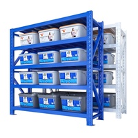 Étagères de rangement en acier léger réglables de 120 kg pour garage, protection contre la corrosion, unités d'étagères en acier pour utilisation en entrepôt
