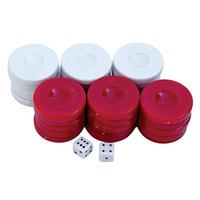 1.4 pouces Backgammon pièces de rechange bord lisse en plastique éducatif conseil dés jeux pierres pour divertissement familial