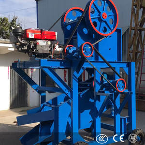 <b>Portable</b> 10 T/h Jaw Crusher and Sieving Machine with Screen Small Size Motor and Gearbox Included - Product Image 5