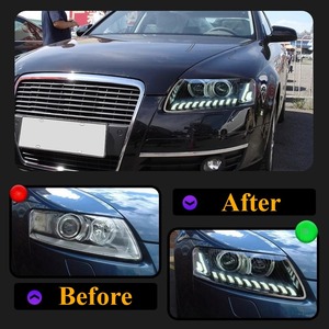 Faro HETOP <span class=keywords><strong>A6</strong></span> S6 2005-2011 Aggiornamento LED DRL Gruppo Luci Diurne Lampada Frontale Auto Accessori Modificati per Audi - Product Image 3