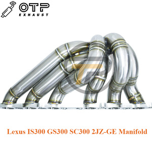 Tubo di scarico OTP per collettore 2jzge T4 Lexus <span class=keywords><strong>IS300</strong></span> GS300 SC300 2JZ-GE 3mm SUS304 - Product Image 6