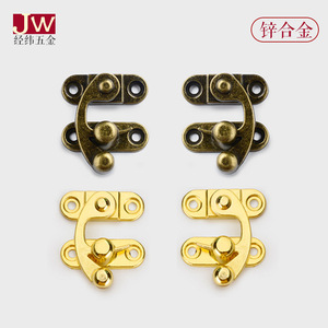 ตะขอเกี่ยวโลหะผสมสังกะสี Jingwei ขนาด 27x32 มม. สีบรอนซ์โบราณ ตะขอเกี่ยวขวา สำหรับกล่องบรรจุภัณฑ์ DIY - Product Image 5