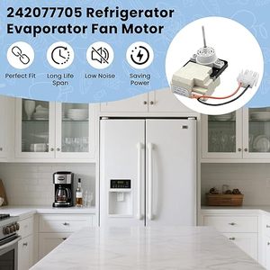 Motor de Ventilador del Evaporador 242077702 242077705 Compatible con Frigi.daire Ken.More Reemplaza FDQC18EL4F 242077701 5304514392 - Product Image 6