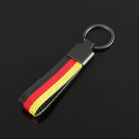 Vente en gros de logo personnalisé Mali Arménie Pologne souvenir broderie drapeau 2d porte-clés pour la gravure