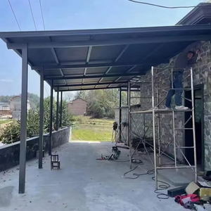 Pergola de jardin en aluminium imperméable, abri de voiture, pergola isolée, panneaux sandwich en aluminium double couche, panneaux en PU PVC, pavillon - Product Image 2