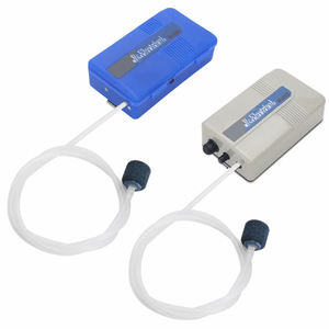 Bomba de Ar Portátil para Aquário a Pilha, Cilindro de Plástico ABS Cinza Azul, Acessório Ecológico para Tanque de Peixes - Product Image 1