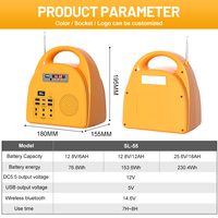 Station d'alimentation portable pour le camping en plein air, batterie LiFePO4, générateur à panneaux solaires avec lumières LED, fabricant OEM