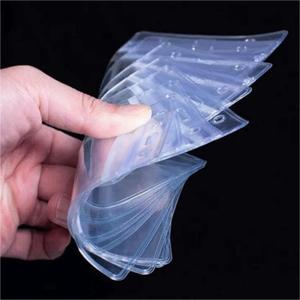 Porta Badge in <span class=keywords><strong>PVC</strong></span> Trasparente Morbido all'Ingrosso, Impermeabile con Cerniera Richiudibile, Custodia per Tessere Identificative - Product Image 4