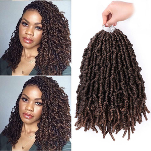 Trenzas de ganchillo pretorcidas de primavera, 8 pulgadas, pelo trenzado de ganchillo sintético - Product Image 2