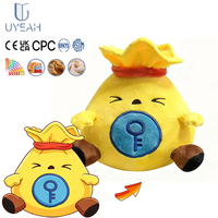 Porte-clés en peluche UYEAH OEM/ODM personnalisé, mini figurine de frites de dessin animé, jouet en peluche doux en forme de nourriture, cadeau pour sac