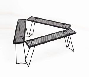 New Outdoor Barbecue Spliced Iron <b>Table</b> Mesh <b>Portable</b> Multi-functional Folding Camping Picnic <b>Table</b> - Product Image 6