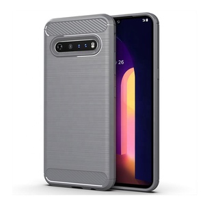 Чехол из ТПУ для <span class=keywords><strong>LG</strong></span> V60ThinQ V60, противоударный чехол из углеродного волокна, Гибридный чехол для кистей, в наличии - Product Image 4