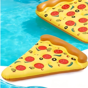 Gommone Gonfiabile Gigante a Forma di Pizza per Adulti, Materassino Galleggiante da Spiaggia 120x155x20cm, Giocattolo Estivo per Feste in Piscina - Product Image 3