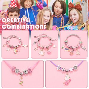 Pulsera de Dibujos Animados en Oferta, Juego de Pulseras DIY Hechas a Mano, Chapadas en Oro, Aleación de Cobre, Caja de Regalo de Joyería, Pulsera Unisex con Dijes de Mariposa de Fantasía - Product Image 6