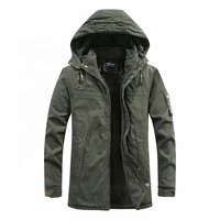 Manteau Long d'Hiver Chaud et Léger pour Homme en Coton, Respirant, Coupe-Vent, Rembourré, avec Capuche, Personnalisable