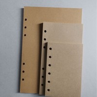 Planificateur quotidien pour étudiants B6, 12 designs, recharge à 6 anneaux, bloc-notes ivoire, carnet A7 ligné et quadrillé, pages de rechange pour bloc-notes spirale 100 g/m²