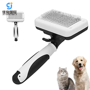 Brosse de toilettage professionnelle de haute qualité pour animaux de compagnie, outil de nettoyage et de bain pour petits animaux, durable, pour chiens et chats, en acier inoxydable et PP - Product Image 1