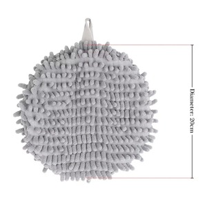 New Fashion Heavy Weight Chenille Hand <b>Towels</b> Quick Dry <b>Microfiber</b> Woven Techniques Kitchen Bathroom Hand <b>Towel</b> Ball Hanging - Product Image 5