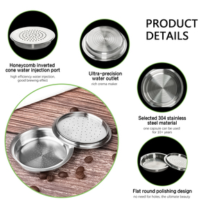 <span class=keywords><strong>Dosette</strong></span> de café réutilisable de vente chaude Compatible <span class=keywords><strong>Senseo</strong></span> Machine à expresso papier filtre à café de qualité supérieure café réutilisable écologique - Product Image 6