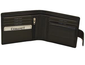 High Quality Genuine Leather <b>Men's</b> Bifold <b>Wallet</b> RFID Feature Long Vintage Antique Design Classic Style - Product Image 3