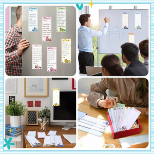 Creative Fruit Scented Soft <b>Magnetic</b> Self-adhesive Paper Memo Pad Long Horizontal Lines for Student Office Note Planning - Product Image 3