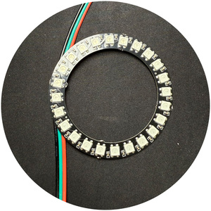 디스플레이 기계 사용 SMD 5050 5V WS2812B 자동차 장식 램프 용 고휘도 RGB 매직 엔젤 아이 링 라이트 - Product Image 6