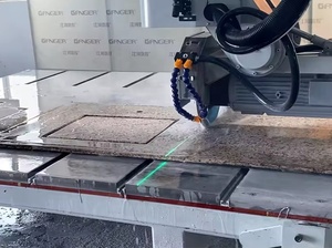 4 + 1 Trục Duy Nhất Khối Đá Cầu Saw Tự Động CNC Hệ Thống Đá Cẩm Thạch Granite Nặng Nhiệm Vụ CNC Cầu Saw - Product Image 6