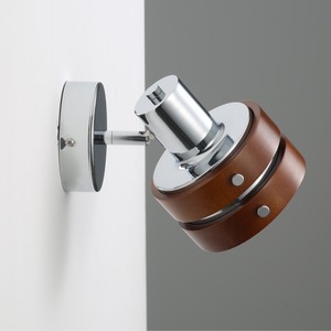 Lampe murale de style <span class=keywords><strong>punk</strong></span> vintage américain, en bois massif et fer, lumière tricolore pour chambre Wabi-Sabi - Product Image 3