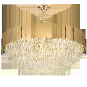 Venta al por mayor hogar Luz Dorada sala de estar moderno decorativo lujo techo bola de cristal araña - Product Image 5