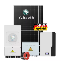Système d'énergie solaire avec batterie de secours, batterie au lithium tout-en-un, panneaux solaires 15 kW, système solaire hybride hors réseau 10 kW