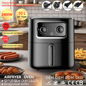 空气油炸锅8L大容量机械旋钮型号不锈钢烘焙一体机薯条机 - Product Image 2