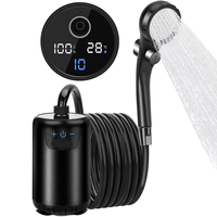 2025 Portable Camping en plein air douches électrique Rechargeable alimenté par batterie douche pour randonnée voyage sac emballage