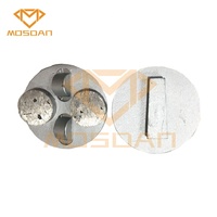 3 pouces Durable Redi Lock 2x 1/2 PCD Wear Outil de meulage diamanté à 2 boutons pour l'élimination de l'époxy