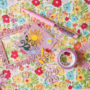 3D màu hồng kim loại cắt chết hoa khung chết trang trí chết cho giấy thủ công DIY scrapbooking thẻ làm - Product Image 6