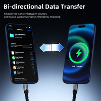 Kabel Ekstensi USB-C Melingkar USB 3.2 Gen 2x2 4K 60Hz PD 100W Tipe C untuk SSD Hub VR Monitor Laptop