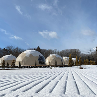 Dôme géant le moins cher, résistant aux UV, pour le glamping de luxe en extérieur, grande tente dôme igloo pour l'hiver