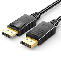 Câble DFX 4K 60Hz de 1,8 m à 10 m avec attaches sécurisées, cordon DP pour ordinateur graphique, station de travail, projecteur, moniteur, écran