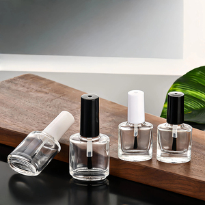 Nhà máy bán rõ ràng <span class=keywords><strong>Glass</strong></span> Nail Polish chai <span class=keywords><strong>5ml</strong></span> 6ml 10ml 15ml Công suất rỗng và bơm lại với nắp và bàn chải - Product Image 3
