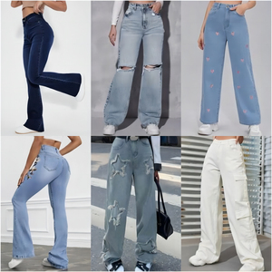 Pantalones Vaqueros Mixtos al por Mayor 2026, Nuevos, de Marcas Variadas, para Hombre y Mujer, Calidad Premium, Casuales, para Verano e Invierno, Empaquetados en Fardos - Product Image 2