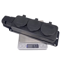 Connecteurs étanches IP54, 220V, 2 broches, avec couvercle, allemagne, russie, Extension sans fil, 3 prises de courant, 16a, 3500W, nouveauté